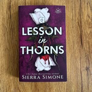 A Lesson In Thorns By Sierra Simone Digitally Signed Paperback